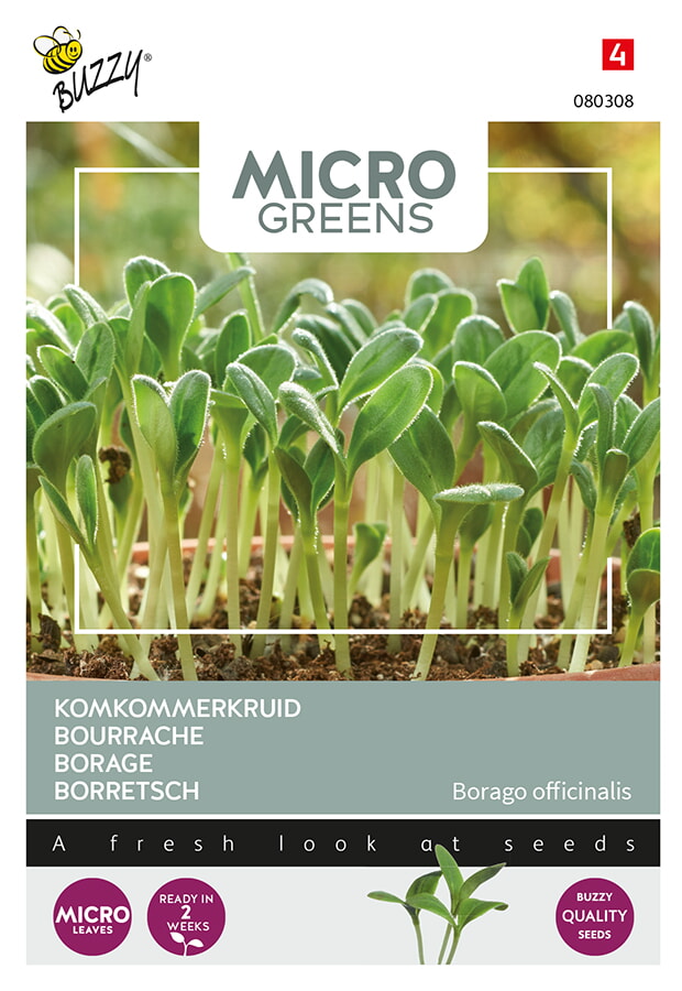 Buzzy Microgreens Komkommerkruid Zaden