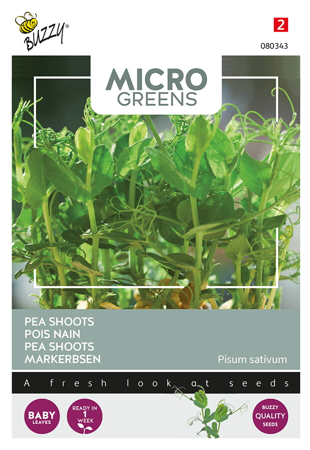 Buzzy Microgreens Pea Shoots Zaden